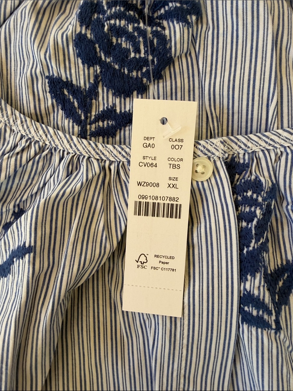 Women’s J.Crew Floral Cotton Shirt Top Blouse Embroidered New NWT - Picture 8 of 11